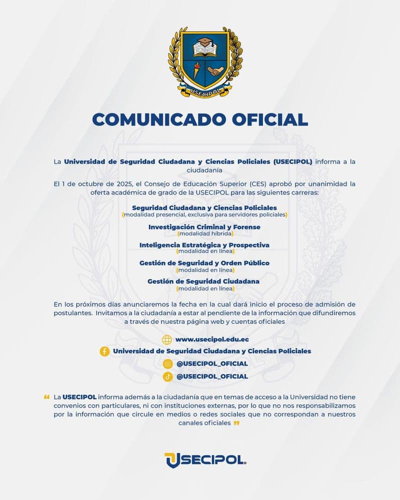 COMUNICADO OFICIAL